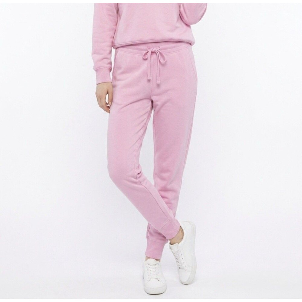 New Women’s Fleece Sweatpants Joggers Size M Pink Athletic